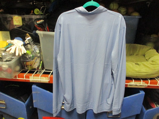 Columbia Omni-Shade Sun Deflector Blue Polo Longsleeve Shirt Adult Size 2XL
