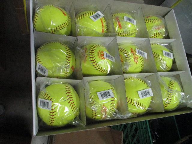 Load image into Gallery viewer, New Diamond Flyer Fastpitch USA 12&quot; - 1 Dozen .47 COR
