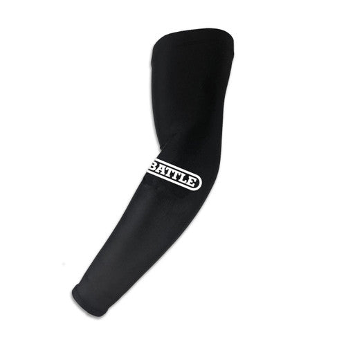 New Battle Performance Football Full Arm Sleeve Pair - Black- Adult S/M
