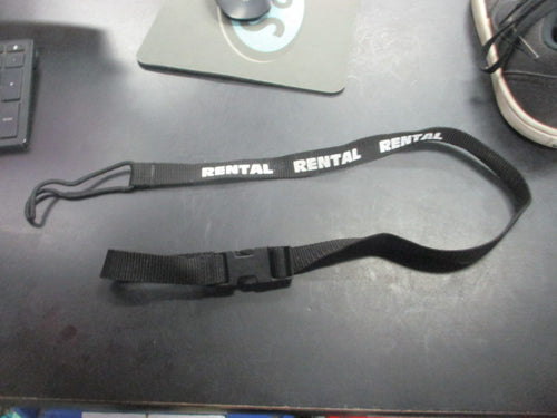Used Black Rental Snowboard LEASH