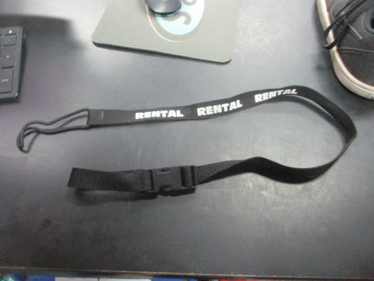 Used Black Rental Snowboard LEASH