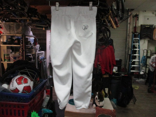 Used The Gluv Youth XL White With Navy Pin Stripe Softball Pants Belted