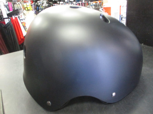 Skate / Bicycle Adjustable Helmet Size Large with Light - Matte Black