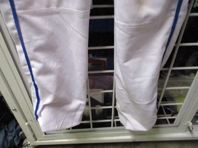 Load image into Gallery viewer, Used Combat Youth Open Bottom Baseball Pants White with Blue
