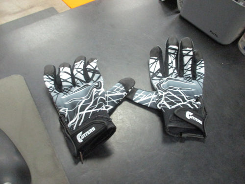 Used Cutters Football Gloves Youth Large