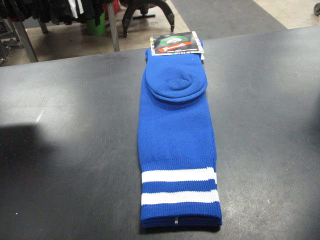 Load image into Gallery viewer, Juan Ke Soccer Socks Royal Blue With White Stripe
