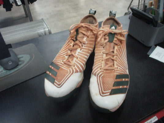 Used Adidas Metal Baseball Cleats Size 13.5