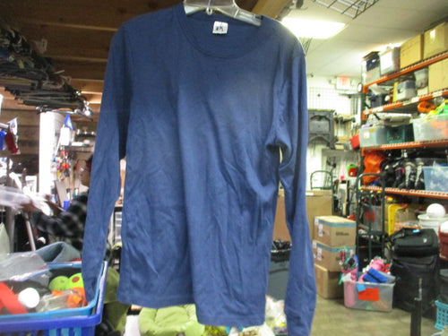 Used American Basics Adult Large Blue Long Sleeve Shirt