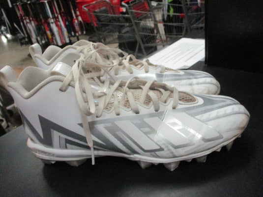 Used Adidas White Football Cleats Size 11