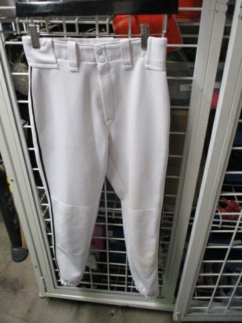 Load image into Gallery viewer, Used Easton Black Piping White Elastic Bottom Pants Youth Size XL

