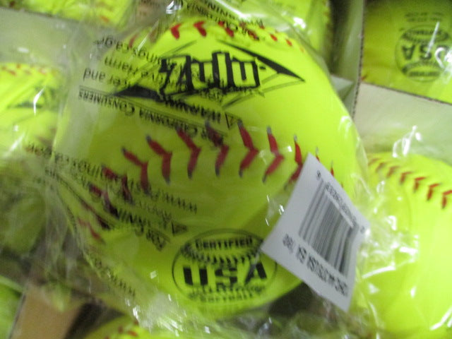 Load image into Gallery viewer, New Diamond ZULU .44 COR USA 12&quot; Slowpitch Softball - 1 Dozen
