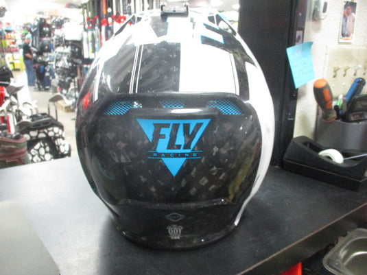 Used Fly Racing Formula Motocross Helmet Size Large 59-60cm w/ Extra Visor