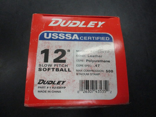 Dudley 12" USSSA Classic Slowpitch Softball