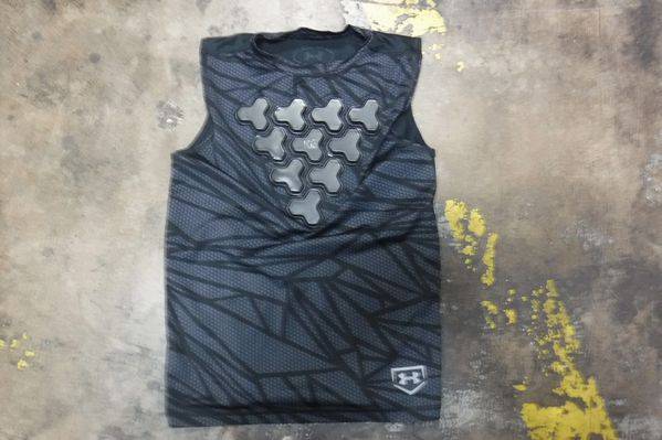 Load image into Gallery viewer, Used Under Armour Youth Compression Tank With Chest Protector

