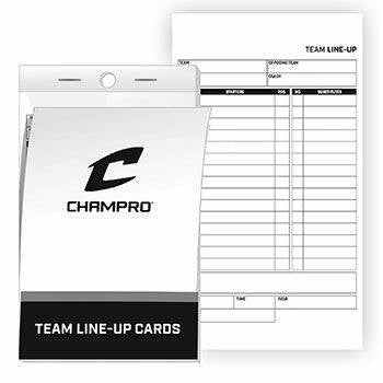 New Champro Team Line Up Cards