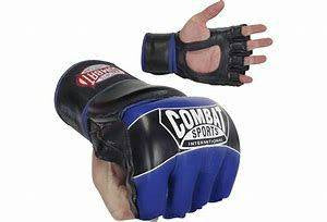 New Combat Sports Blue Pro Style MMA Gloves - Reg