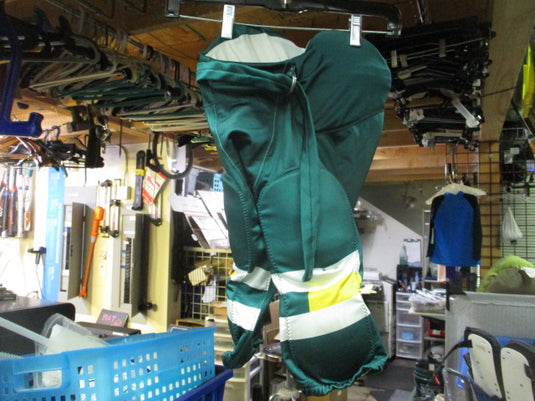 Used Green 7 Pad Football Pants- Youth