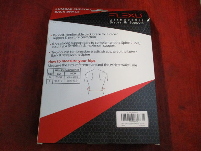 Load image into Gallery viewer, FlexU Lumbar Support Back Brace Adult Size Medium
