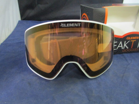 New 5th Element Reakt Flat Goggles - White/ Revo Grape Pink