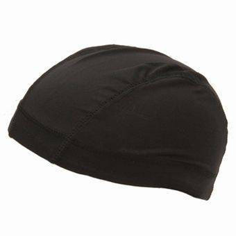New Black Spandex Skull Cap 1 Size fits all