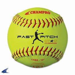 New Champro ASA 12" FastPitch CSB8 .47Cor Durahide Cover Dozen