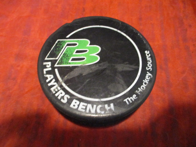 Load image into Gallery viewer, Used Vintage Phoenix Mustangs Player&#39;s Bench Hockey Puck
