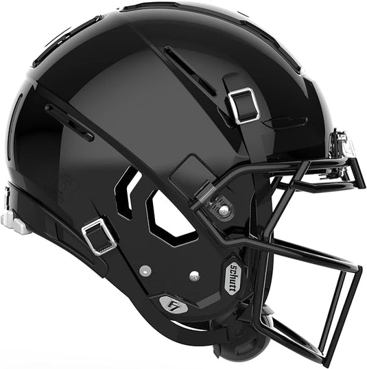 f7 helmet parts New Schutt 2024 F7 Collegiate Football Helmet Gloss Black Size Small – cssportinggoods