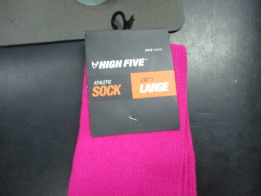 New High Five 30" Large Pink Socks
