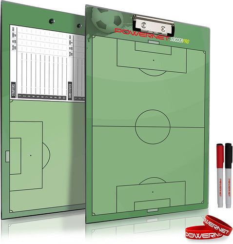 New PowerNet Lineup Por Soccer Coach's Magnetic Clipboard