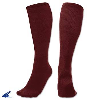 New Champro Maroon Multi-Sport 100% Polyester Sock Size Large