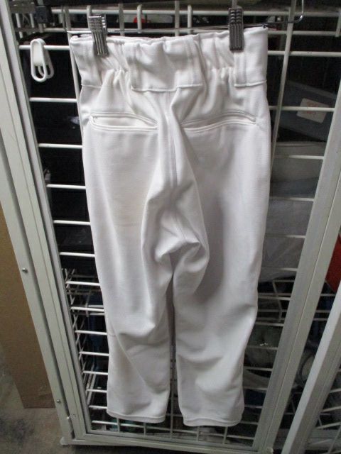 Used A4 White Open Bottom Black Pinned Striped Pants Youth Size Medium