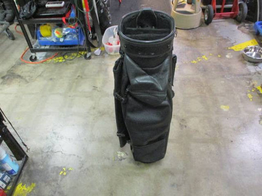 Used Belding Sports Black Leather Golf Bag