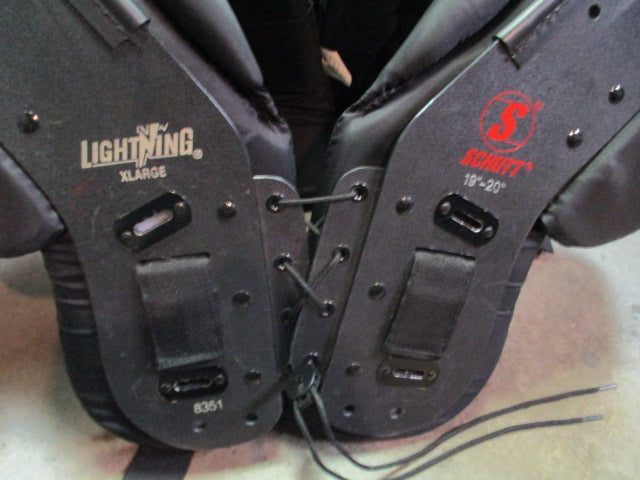 Load image into Gallery viewer, Used Schutt Lightning Football Shoulder Pads Size XL 19-21&quot;
