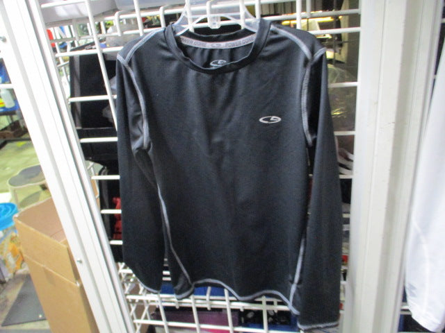 Load image into Gallery viewer, Used Champion Black Longsleeve Compression Shirt Size Youth Medium (8/10)
