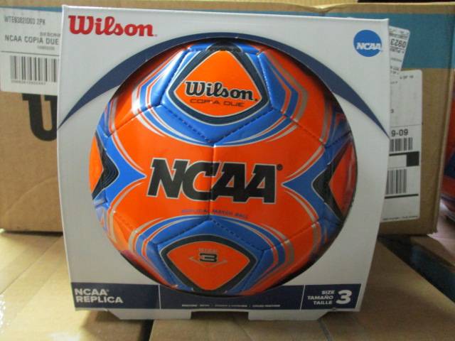 Load image into Gallery viewer, Wilson NCAA Copia Due Soccer Ball Size 3 Neon Orange
