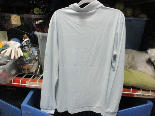 Columbia Omni-Shade Sun Deflector Grey Longsleeve Polo Shirt Adult Size Large