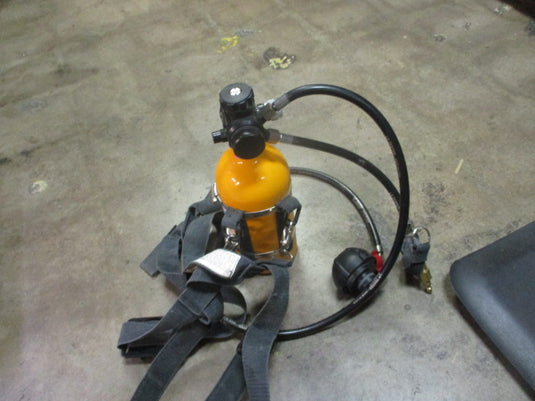 Used MSA Firehawk Firefighter Tank W/ Respirator Face Mask Connector