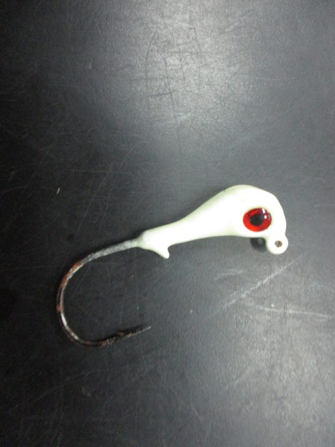 Used White Weighted Eye Jig