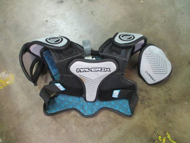 Load image into Gallery viewer, Used Maverick Charger Lacrosse Shoulder Pads Size Small
