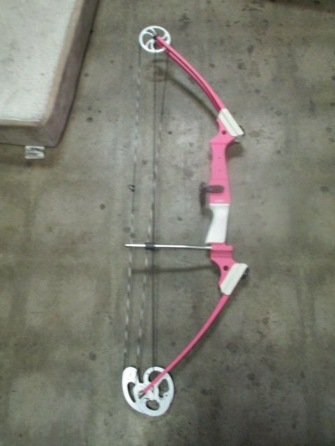 Load image into Gallery viewer, Used Genesis Pink Archery Bow w/ Whisker Biscuit
