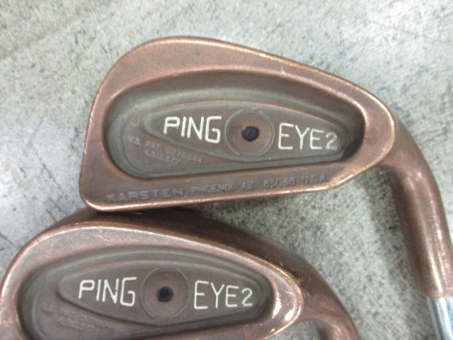 Load image into Gallery viewer, Used PING Eye 2 Beryllium Copper Irons 3-PW-SW Black Dot RH All Matching Serial#
