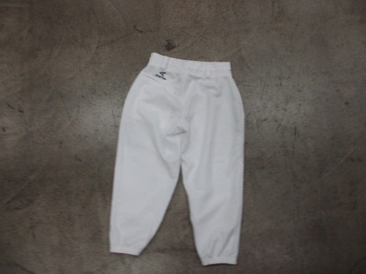 Used Easton White Elastic Bottom Baseball Pants Youth Medium