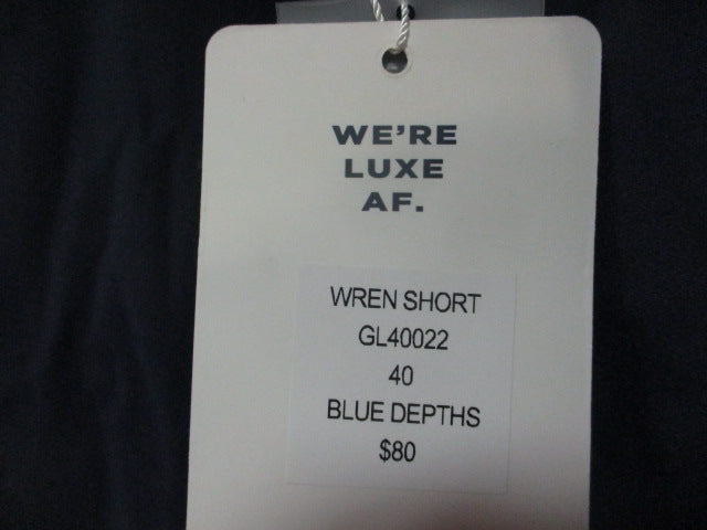 Load image into Gallery viewer, Graham Luxe Golf Shorts Blue Depths Size 40
