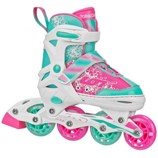 New Roller Derby Girls Ion 7.2 Adjustable Inline Skates Size 11-1