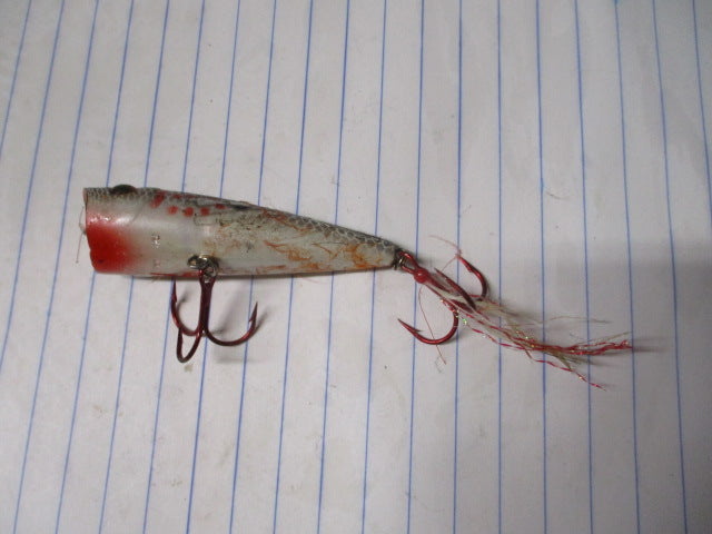 Load image into Gallery viewer, Used Strike King Bleeding Bait Topwater Gizzard Shad 2 1/2&quot; Popper Surface Lure
