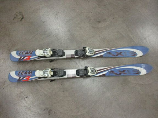 Used Axis Team Carve V3 Downhill Skis 110cm With Marker 4.5 Bindings