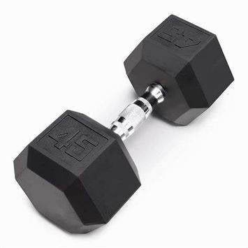 New Apollo 45 lb Rubber Hex Dumbell