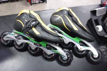 Used Bont Speed Size 38 5 Wheel Racing In Line Skates