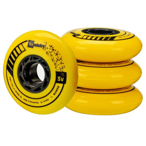 New RD Kemistry Suavis 80/80A Inline Skate Wheels Set of 4