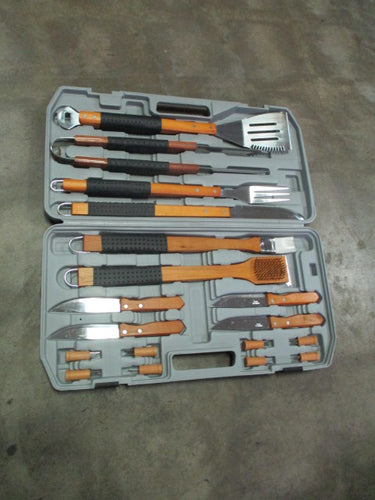Used Mr. Bar-B-Q 18-Piece Gourmet Stainless Steel Tool Set